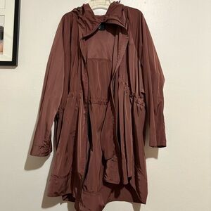 ATHLETA Women's Burgundy Hooded Parka Jacket